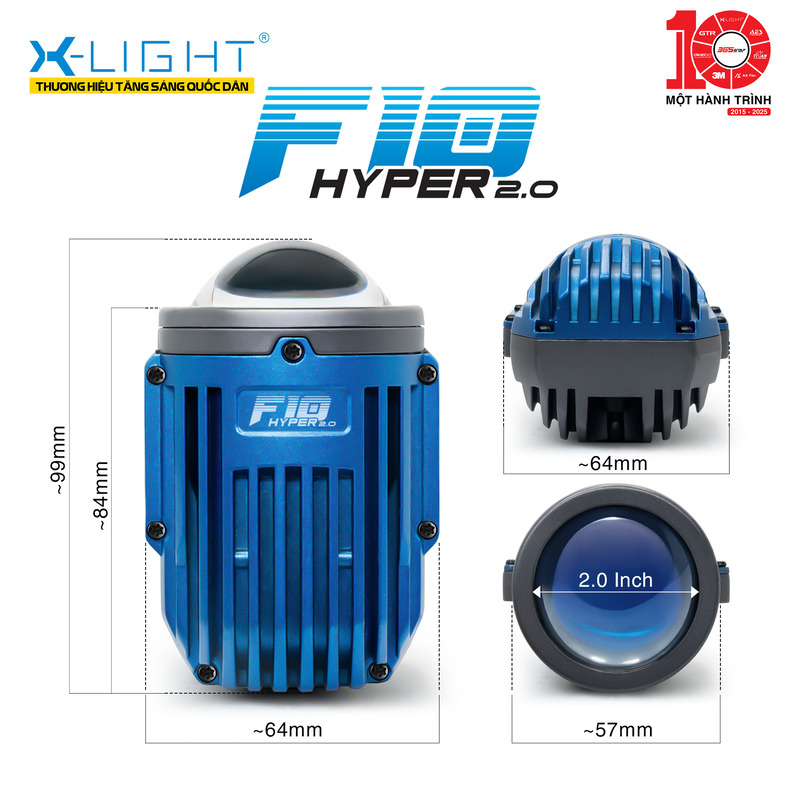 BI GẦM X-LIGHT F10 HYPER 2.0